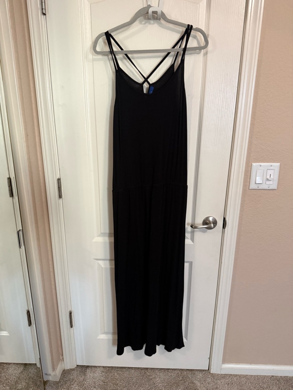 Apt. 9 Black Double-Strap Maxi Dress